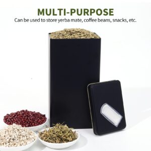 Alternative view of Wholesale 500g Square Yerba Mate Tea Cantainer Tin Cans